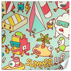 Summer Up Cute Doodle Canvas 16  X 16  by Bedest