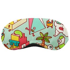 Summer Up Cute Doodle Sleep Mask by Bedest