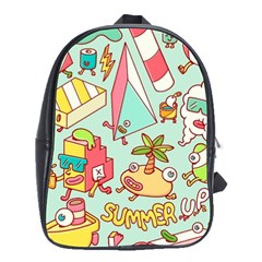 Summer Up Cute Doodle School Bag (large)