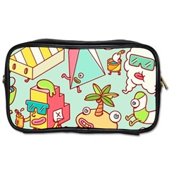 Summer Up Cute Doodle Toiletries Bag (one Side) by Bedest