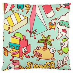 Summer Up Cute Doodle Large Cushion Case (one Side) by Bedest