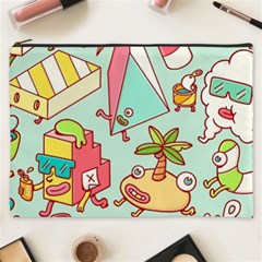 Summer Up Cute Doodle Cosmetic Bag (xxxl) by Bedest