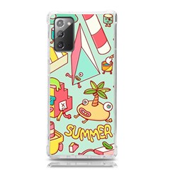 Summer Up Cute Doodle Samsung Galaxy Note 20 Tpu Uv Case by Bedest