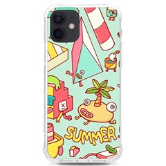 Summer Up Cute Doodle Iphone 12/12 Pro Tpu Uv Print Case by Bedest