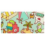 Summer Up Cute Doodle Banner and Sign 4  x 2  Front