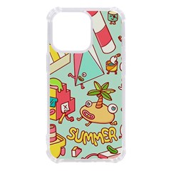 Summer Up Cute Doodle Iphone 13 Pro Tpu Uv Print Case by Bedest