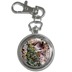 Japanese Painting Flower Peacock Key Chain Watches