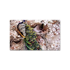 Japanese Painting Flower Peacock Sticker Rectangular (10 Pack) by Bedest