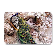 Japanese Painting Flower Peacock Small Doormat by Bedest