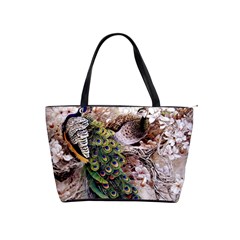 Japanese Painting Flower Peacock Classic Shoulder Handbag