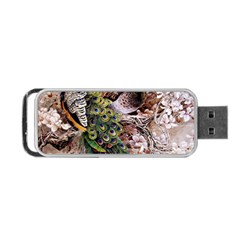 Japanese Painting Flower Peacock Portable Usb Flash (two Sides) by Bedest