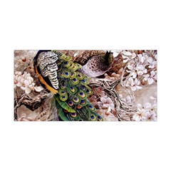 Japanese Painting Flower Peacock Yoga Headband