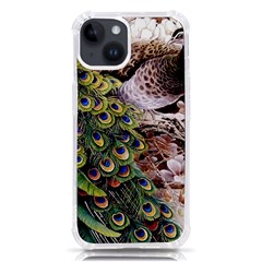 Japanese Painting Flower Peacock iPhone 14 TPU UV Print Case