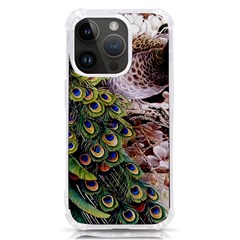 Japanese Painting Flower Peacock Iphone 14 Pro Tpu Uv Print Case by Bedest