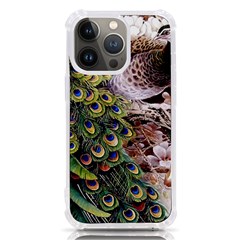 Japanese Painting Flower Peacock iPhone 13 Pro TPU UV Print Case