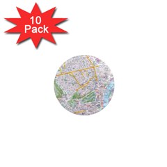 London City Map 1  Mini Magnet (10 Pack)  by Bedest