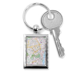 London City Map Key Chain (rectangle) by Bedest