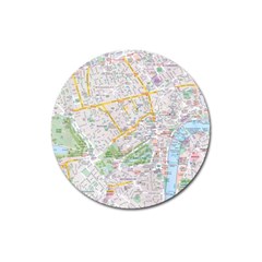 London City Map Magnet 3  (round)