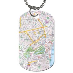 London City Map Dog Tag (one Side) by Bedest