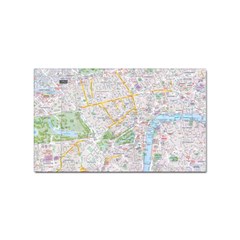 London City Map Sticker Rectangular (100 Pack)