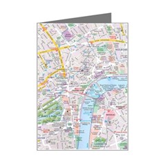 London City Map Mini Greeting Card