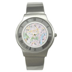 London City Map Stainless Steel Watch by Bedest