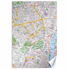 London City Map Canvas 24  X 36  by Bedest