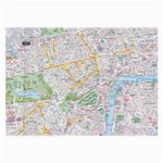 London City Map Large Glasses Cloth (2 Sides) Front