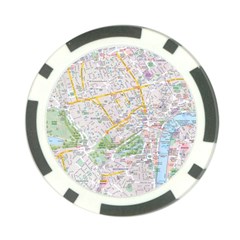 London City Map Poker Chip Card Guard (10 Pack) by Bedest