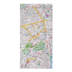 London City Map Shower Curtain 36  X 72  (stall) 