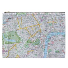 London City Map Cosmetic Bag (xxl) by Bedest