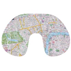 London City Map Travel Neck Pillow by Bedest