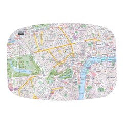 London City Map Mini Square Pill Box by Bedest