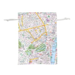 London City Map Lightweight Drawstring Pouch (s) by Bedest