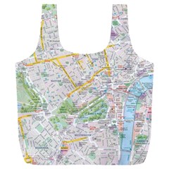 London City Map Full Print Recycle Bag (xxxl) by Bedest