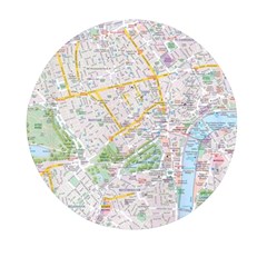 London City Map Mini Round Pill Box (pack Of 5) by Bedest