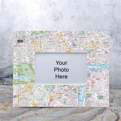 London City Map White Tabletop Photo Frame 4 x6  by Bedest