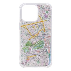 London City Map Iphone 13 Pro Tpu Uv Print Case by Bedest