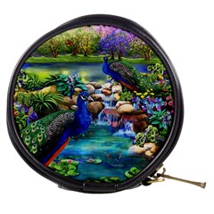 Peacocks  Fantasy Garden Mini Makeup Bag by Bedest