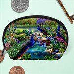 Peacocks  Fantasy Garden Accessory Pouch (Large) Back