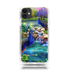 Peacocks  Fantasy Garden Iphone 11 Tpu Uv Print Case by Bedest