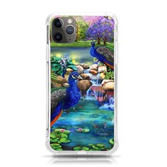 Peacocks  Fantasy Garden Iphone 11 Pro Max 6 5 Inch Tpu Uv Print Case by Bedest