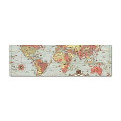 Vintage Old Antique World Map Sticker Bumper (10 pack)