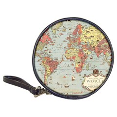 Vintage Old Antique World Map Classic 20-CD Wallets