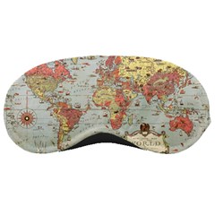 Vintage Old Antique World Map Sleep Mask