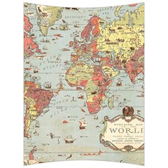 Vintage Old Antique World Map Back Support Cushion