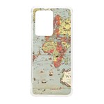 Vintage Old Antique World Map Samsung Galaxy S20 Ultra 6.9 Inch TPU UV Case Front