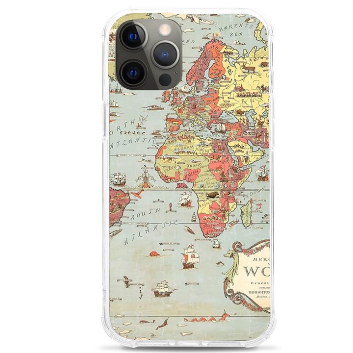 Vintage Old Antique World Map iPhone 12 Pro max TPU UV Print Case