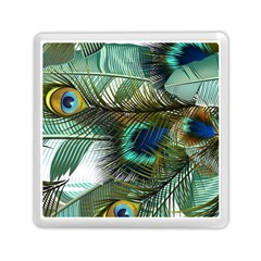 Peacock Feathers Memory Card Reader (square) by Bedest