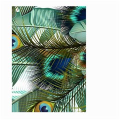 Peacock Feathers Large Garden Flag (two Sides) by Bedest